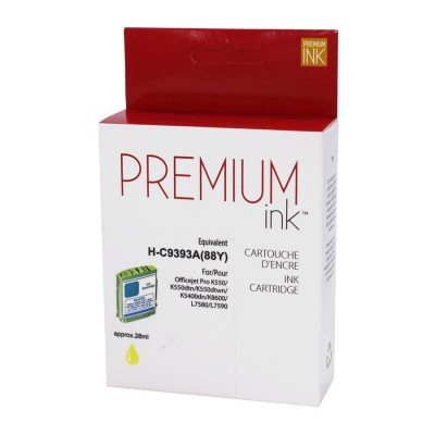 HP No. 88XL C9393AN Compatible Jaune Premium Ink